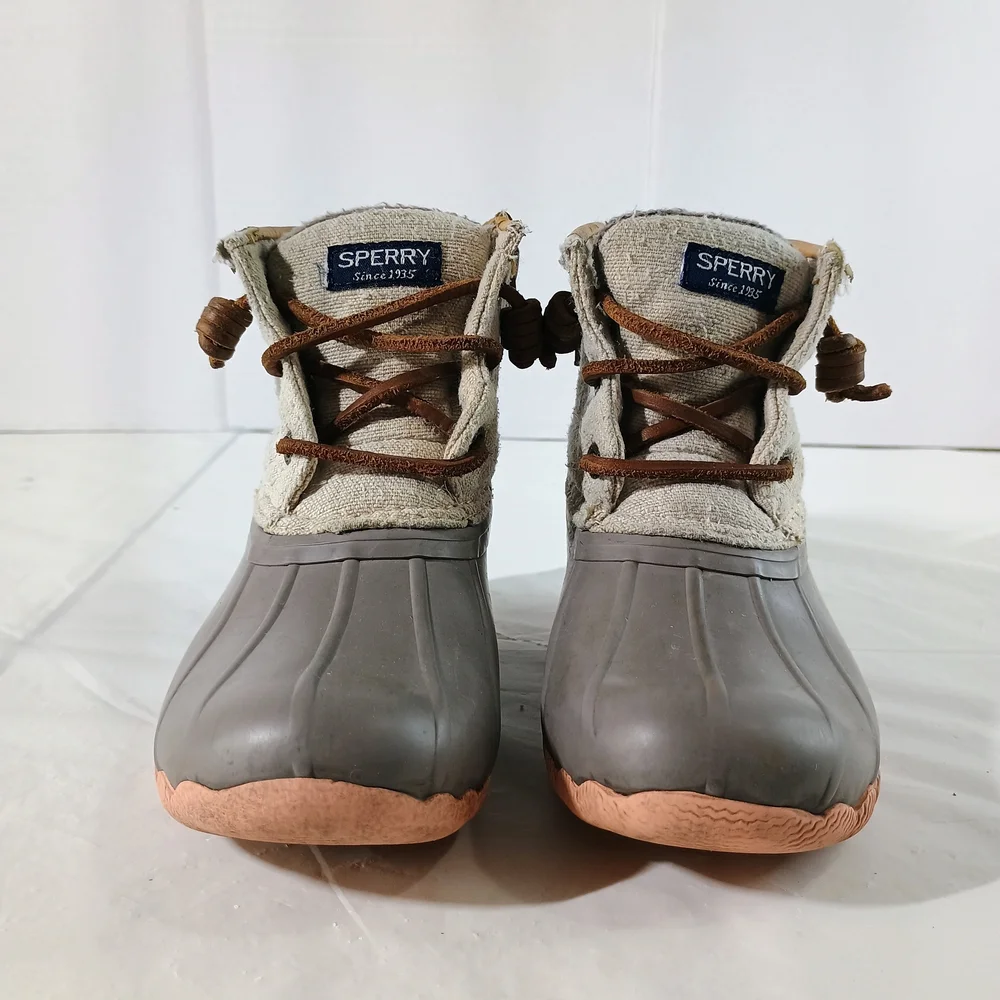 Sperry Kids Brown and Tan Duck Boots